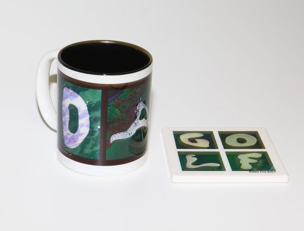 DAD Golf Coffee Mug + GOLF Coaster