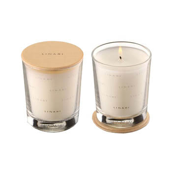 Rose Gold Wood Wick Soy Mother's Day Candle with Engraved Wooden Lid