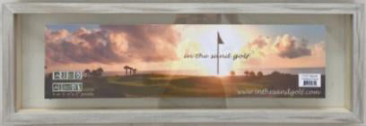 Personalized Golf Name Frame for Sand Trap Photos 3-4 Letters 7" x 18"