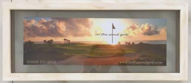 Personalized Golf Name Frame for Sand Trap Photos, 7" x 33" (6-7 letters)