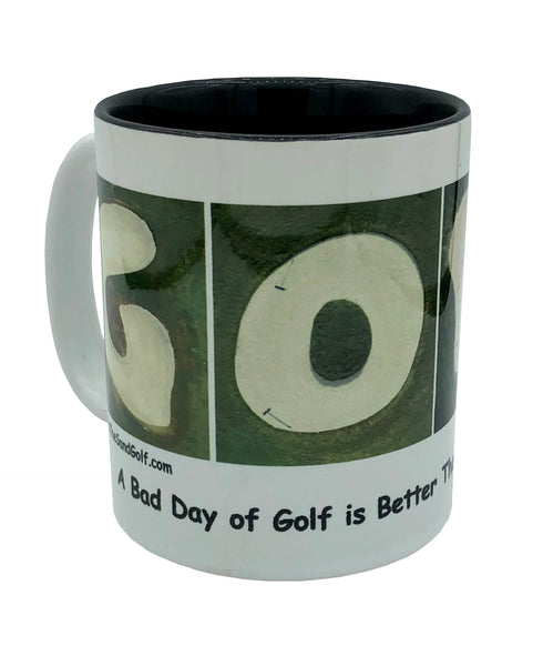 GOLF Aerial Photos With Various Saying Mugs 11oz