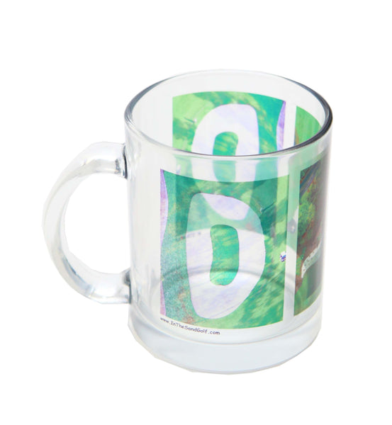 ITS GOLF Zen Garden with DAD Clear Glass Mug