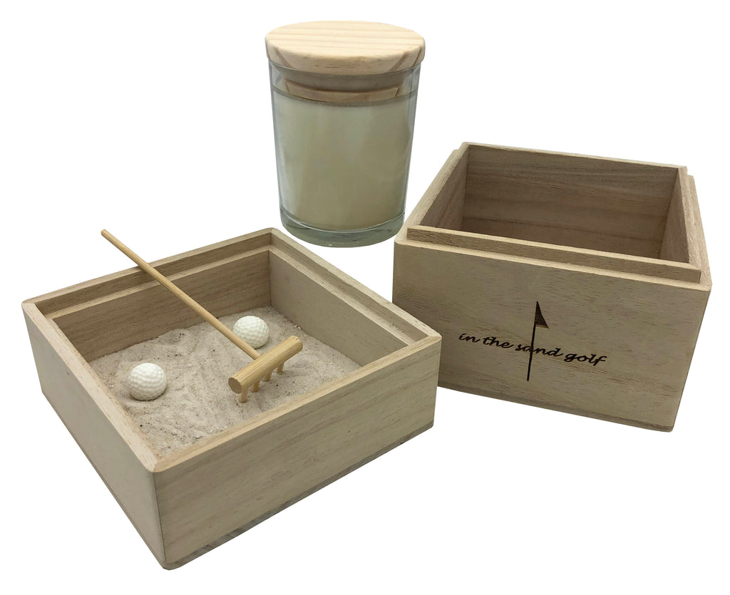 ITS GOLF Zen Garden with Scented Candle