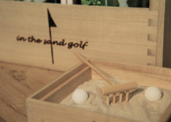 ITS GOLF Zen Garden with Personalized Golf Mug