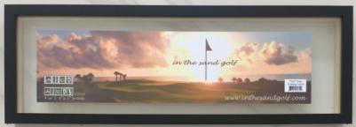 Personalized Golf Name Frame For Sand Trap Photos 7"x23" (4-5 Letters)