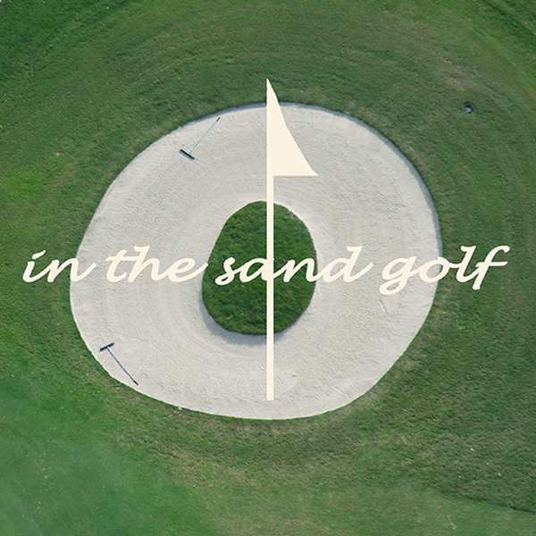 A-Z Single Aerial Photo Golf Coasters 4" x 4"