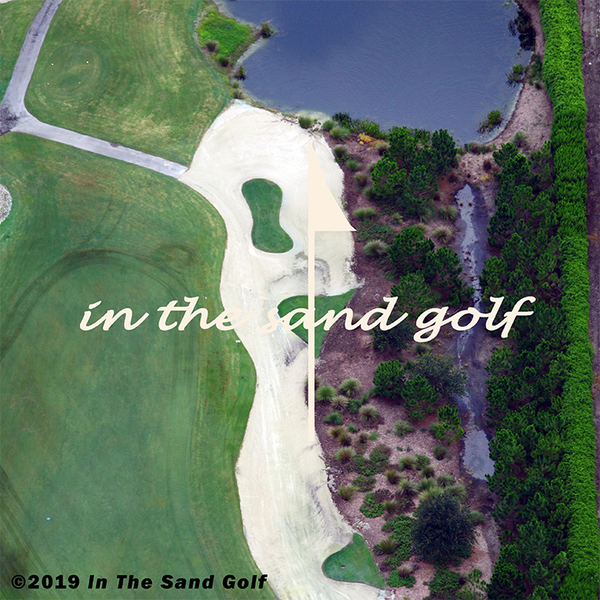 A-Z Single Aerial Photo Golf Coasters 4" x 4"