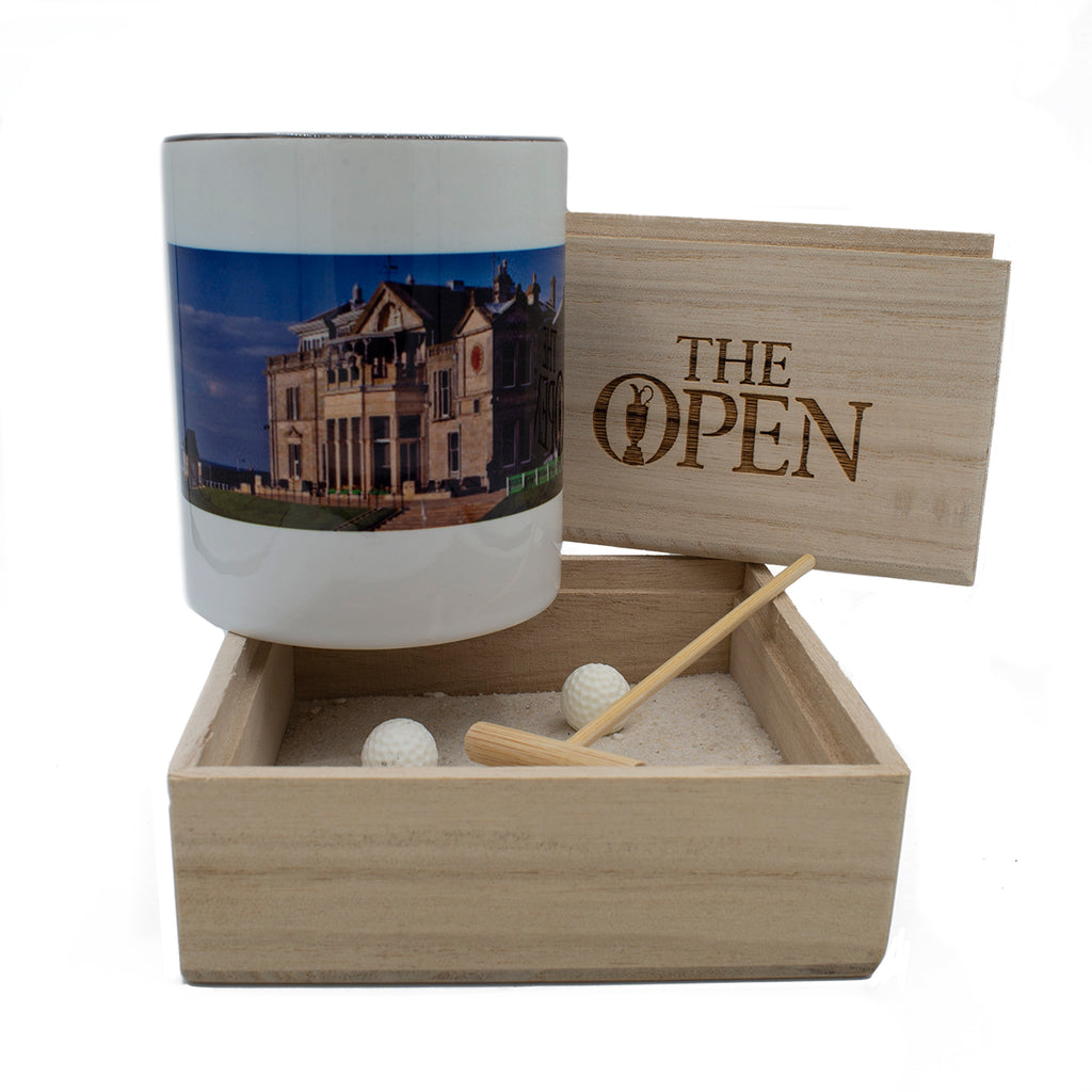 The Open St Andrews Clubhouse Zen Garden and Coffee Mug